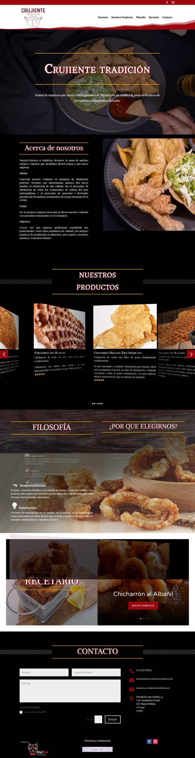 Web Site Crujiente Tradición
