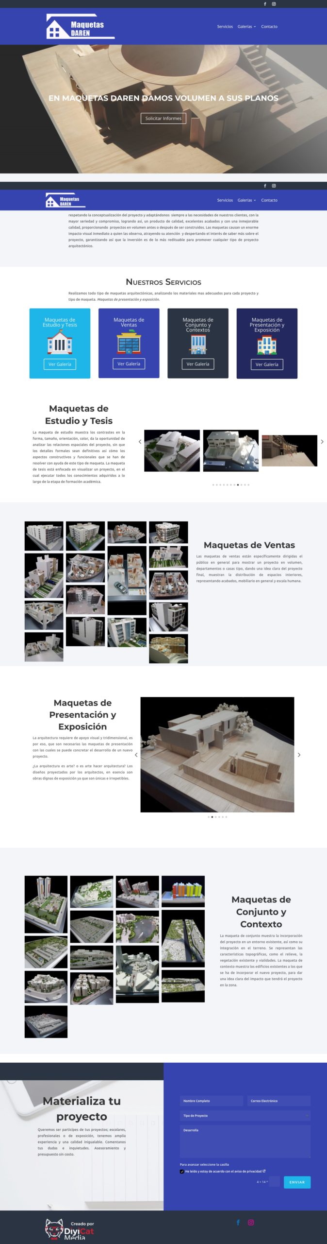 Maquetas Daren Página Web